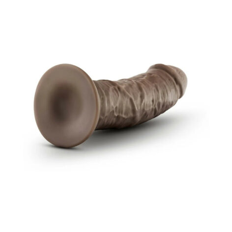 Dr. Skin Plus 8" Thick Posable Dildo w/Suction Cup Chocolate