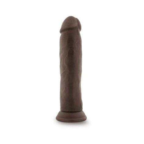 Dr. Skin Plus 9" Thick Posable Dildo w/Suction Cup Chocolate