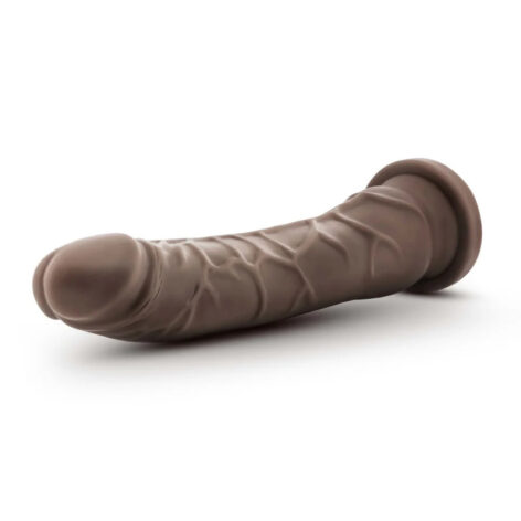 Dr. Skin Plus 9" Posable Dildo w/Suction Cup Chocolate