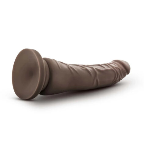 Dr. Skin Plus 9" Posable Dildo w/Suction Cup Chocolate