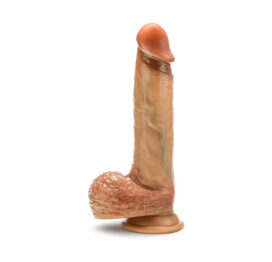 Renaissance Raphael 9.5in Dildo Sliding Foreskin Tan, Blush Renaissance Raphael 9.5in Dildo Sliding Foreskin Tan, Blush