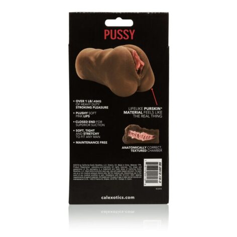 Stroke It Pocket Pussy Masturbator Brown, CalExotics