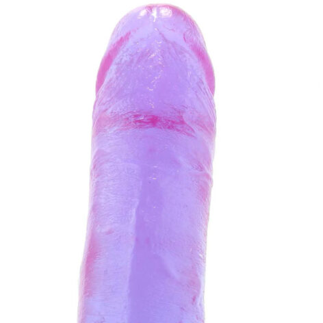 Crystal Jellies 8in Realistic Cock w/Balls Purple, Doc Johnson
