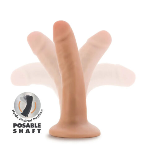Dr. Skin Plus 5in Posable Dildo w/Suction Cup Vanilla