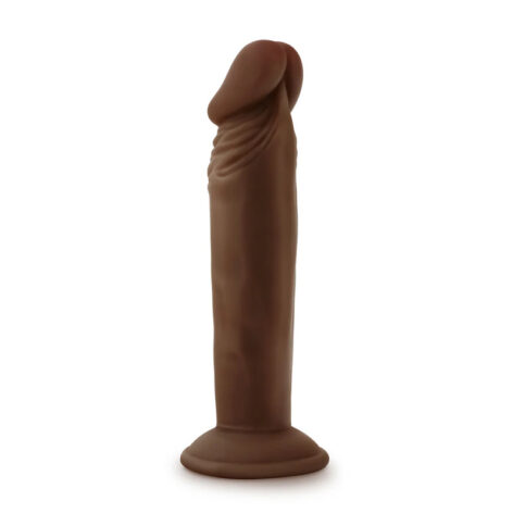 Dr. Skin Plus 6in Posable Dildo w/Suction Cup Chocolate