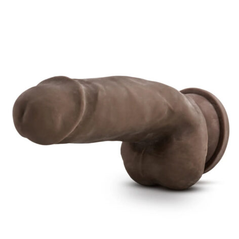 Dr. Skin Plus 7in Girthy Posable Dildo w/Balls Chocolate