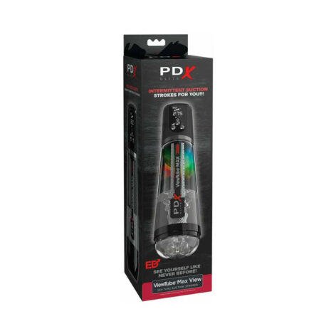 PDX Elite ViewTube Max View See-Thru Suction Stroker