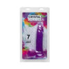 Crystal Jellies 7in Realistic Cock w/Balls Purple, Doc Johnson