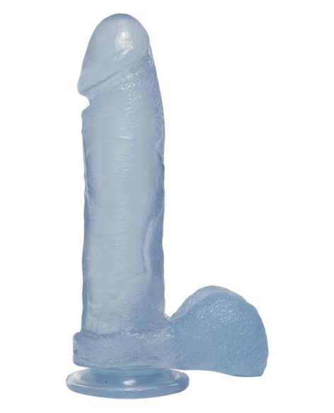 Crystal Jellies 8in Realistic Cock w/Balls Clear, Doc Johnson