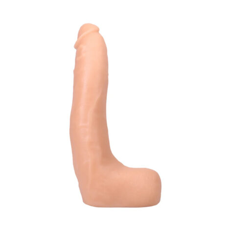 Dan Damage Dildo 10in UltraSkyn w/Balls Beige, Doc Johnson