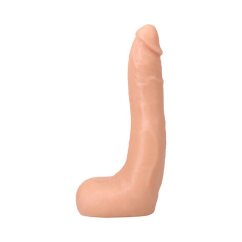 Dan Damage Dildo 10in UltraSkyn w/Balls Beige, Doc Johnson