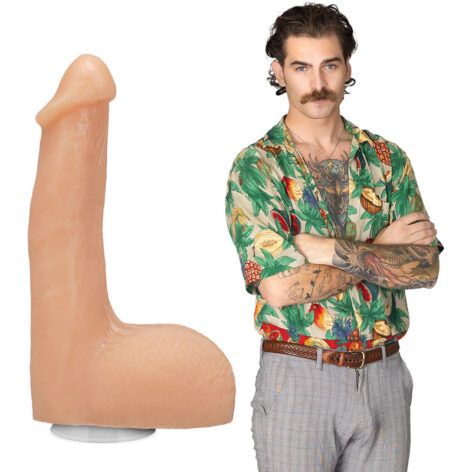 Flesh Mechanic Dildo 7.5in UltraSkyn w/Balls Beige, Doc Johnson