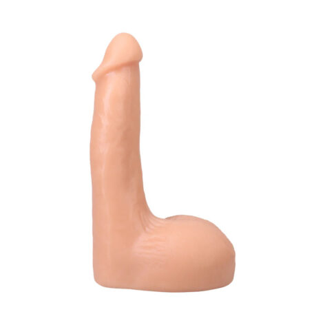 Flesh Mechanic Dildo 7.5in UltraSkyn w/Balls Beige, Doc Johnson