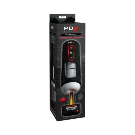 PDX Elite Milk Me Hotter Thrusting Stroker, Pipedream