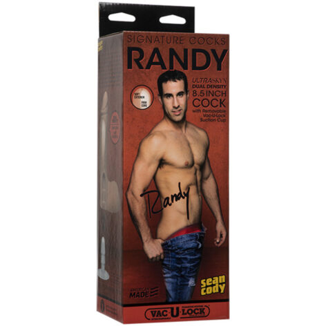 Randy Dildo 8.5in UltraSkyn w/Balls Beige, Doc Johnson