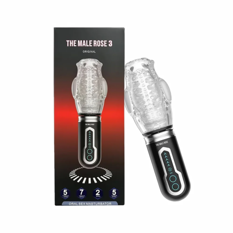 The Male Rose 3 Oral Sex Masturbator Blowjob Simulator Clear