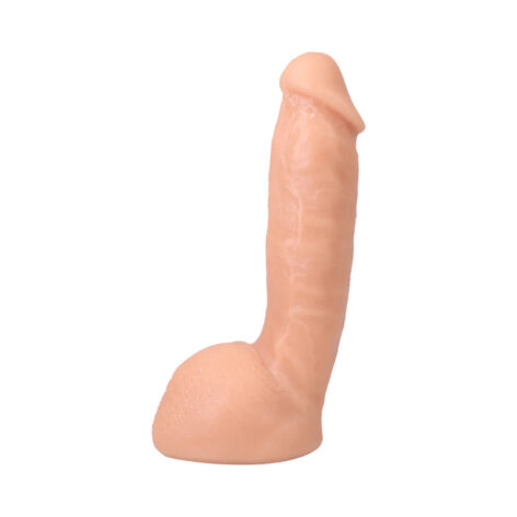 Girthmasterr Dildo 8.5in UltraSkyn w/Balls Beige, Doc Johnson