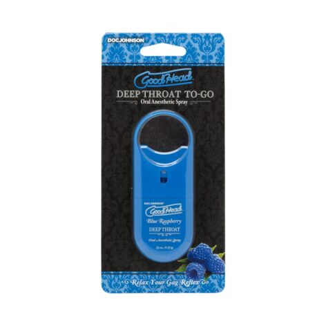 GoodHead Deep Throat Spray To Go Blue Raspberry, Doc Johnson