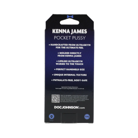 Kenna James Pocket Pussy Stroker Vanilla, Doc Johnson