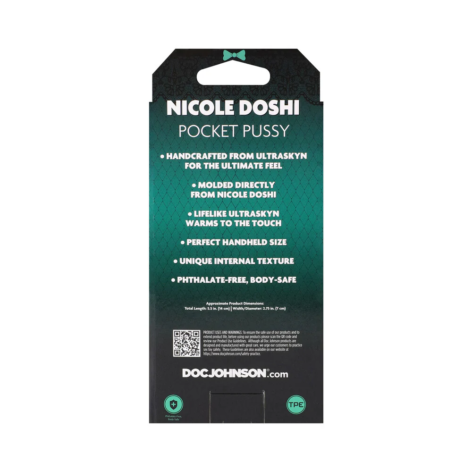 Nicole Doshi Asian Pocket Pussy Stroker Vanilla, Doc Johnson