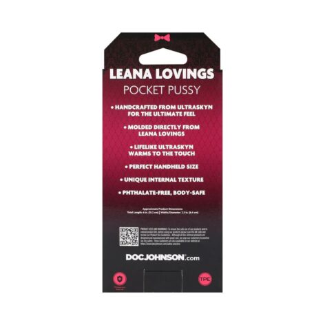 Leana Lovings Pocket Pussy Stroker Vanilla, Doc Johnson