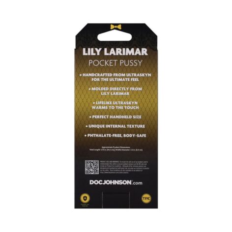Lily Larimar Pocket Pussy Stroker Vanilla, Doc Johnson