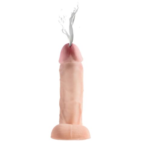 Loadz 10in Dual Density Squirting Dildo w/Balls Light Beige