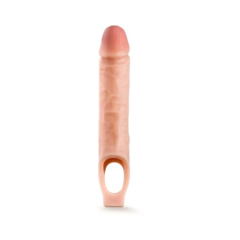 Performance 10in Cock Sheath Penis Extender Beige, Blush