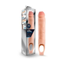 Performance 11.5in Cock Sheath Penis Extender Beige, Blush