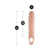 Performance 11.5in Cock Sheath Penis Extender Beige, Blush
