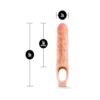 Performance 9in Cock Sheath Penis Extender Beige, Blush