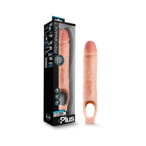 Performance Plus 10" Cock Sheath Penis Extender Beige, Blush