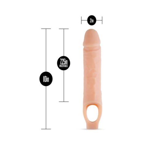 Performance Plus 10" Cock Sheath Penis Extender Beige, Blush