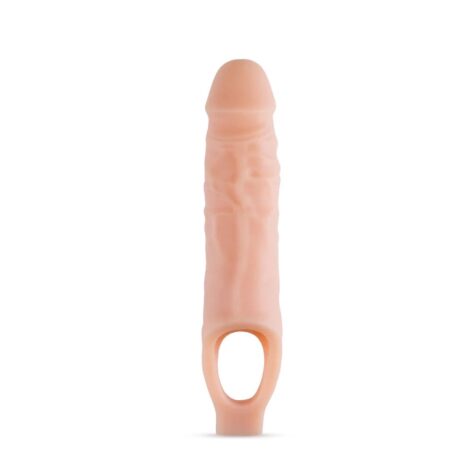 Performance Plus 9in Cock Sheath Penis Extender Beige, Blush