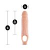 Performance Plus 9in Cock Sheath Penis Extender Beige, Blush