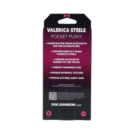 Valerica Steele Pocket Pussy Stroker Vanilla, Doc Johnson
