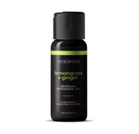 Wicked Lemongrass & Ginger Massage Oil 4oz (120ml)