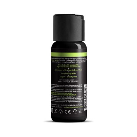 Wicked Lemongrass & Ginger Massage Oil 4oz (120ml)