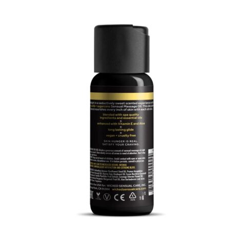 Wicked Vanilla & Sugarcane Massage Oil 4oz (120ml)