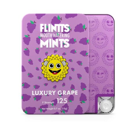 Flintts Mouth Watering Mints Luxury Grape, F Strength 125