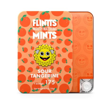 Flintts Mouth Watering Mints Sour Tangerine, F Strength 175