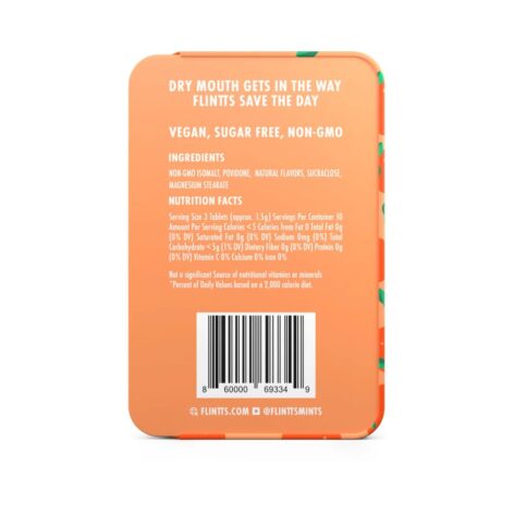 Flintts Mouth Watering Mints Sour Tangerine, F Strength 175