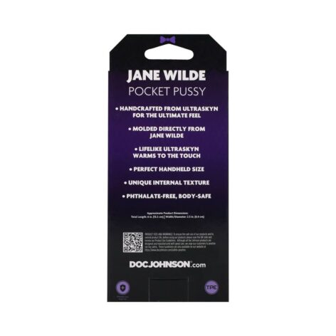 Jane Wilde Pocket Pussy Stroker Vanilla, Doc Johnson
