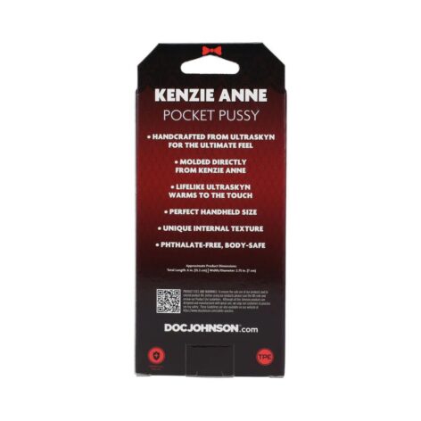 Kenzie Anne Pocket Pussy Stroker Vanilla, Doc Johnson