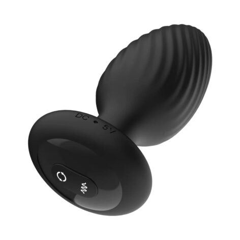 Nexus Tornado Rotating & Vibrating Butt Plug Medium Black