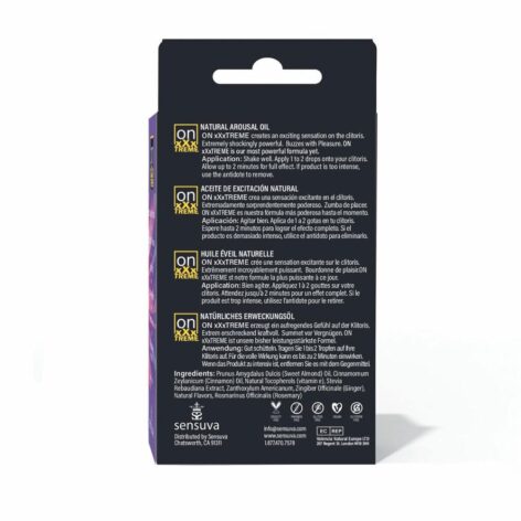ON XXXtreme Arousal Oil for Her w/Antidote, Sensuva