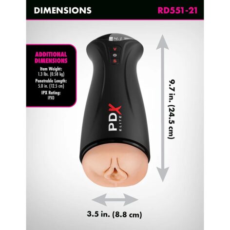 PDX Elite Fuck Gasm Pussy Stroker Light Beige, Pipedream