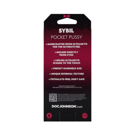 Sybil Pocket Pussy Stroker Vanilla Beige, Doc Johnson