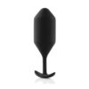 b-Vibe Snug Plug 5 Weighted Silicone Anal Plug Black