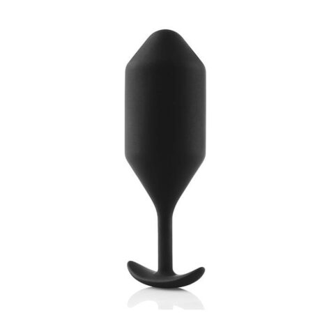 b-Vibe Snug Plug 5 Weighted Silicone Anal Plug Black